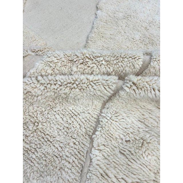 Modern Oversized Moroccan Hand-Knotted Wool Rug For Sale - Image 4 of 9