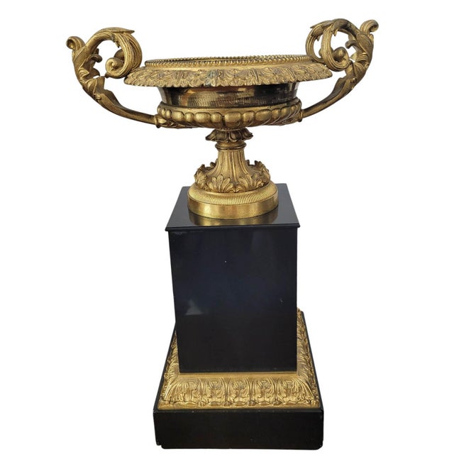 Traditional Antique French Empire Ormolu Centerpiece Tazzas, Circa 1860–1880 For Sale - Image 3 of 11