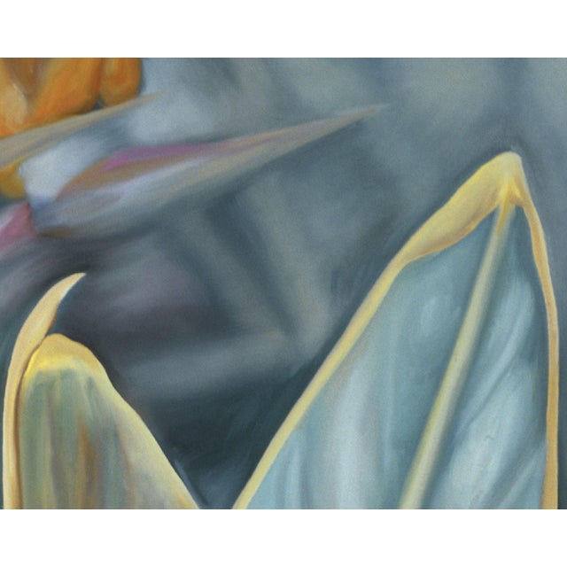 2000 - 2009 2000s "Bird of Paradise" Large Gallery Wrapped Oil Painting by Judith Moore For Sale - Image 5 of 10
