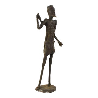 Mid 20th Century African Metal Figure For Sale