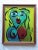 Textile Peter Keil Abstract Portrait Painting, Framed For Sale - Image 7 of 7