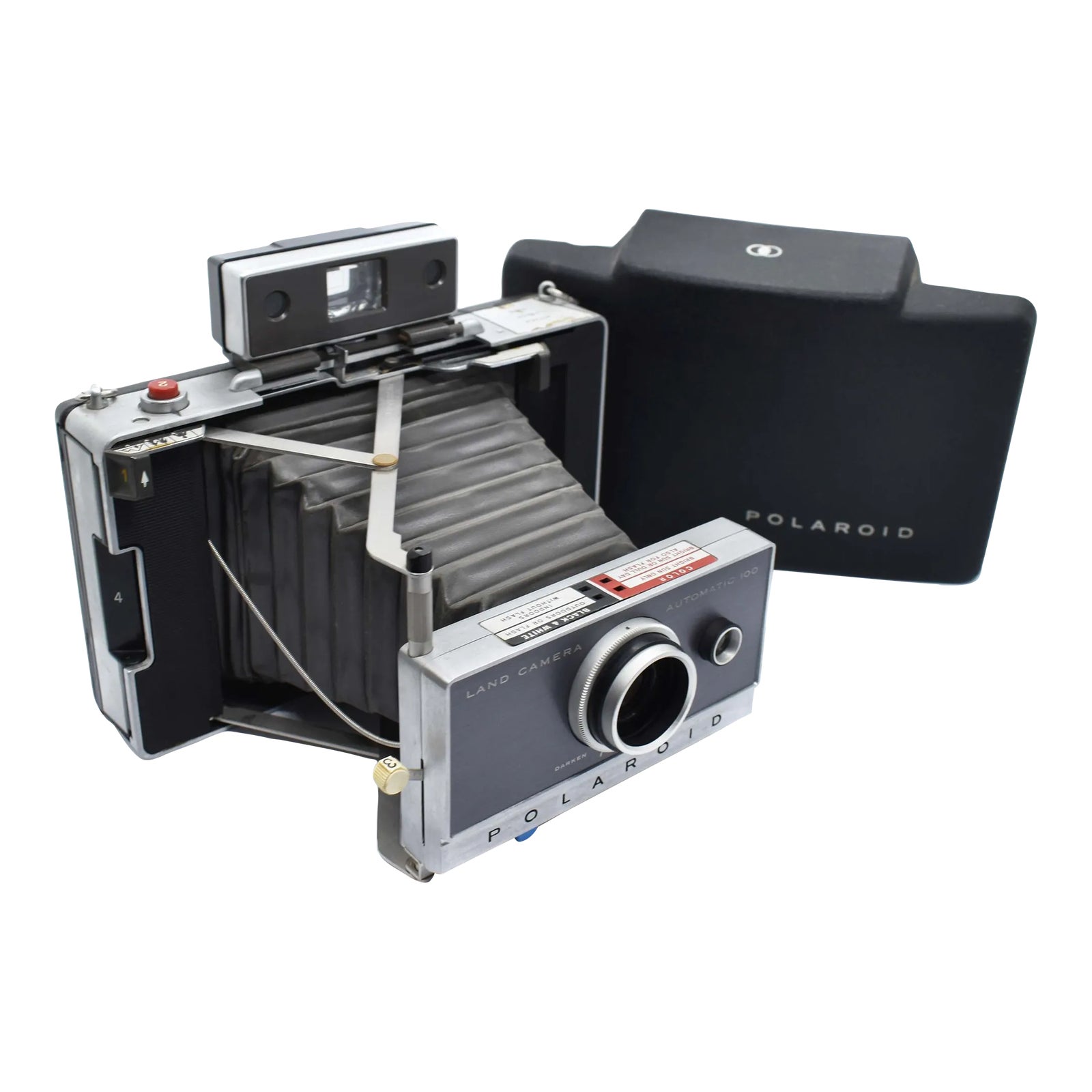 アンティーク ポラロイドカメラ LAND CAMERA 100 VINTAGE POLAROID LAND CAMERA AUTOMATIC 100 WITH EXTERNAL