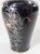 Black 20th Century Japanese Cloisonne Enamel Vase With Silver Wire Lillies For Sale - Image 8 of 12