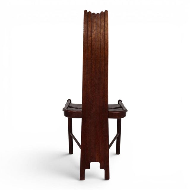 Brutalist Chair in Oak from Allmilmö, 1980s For Sale - Image 11 of 18