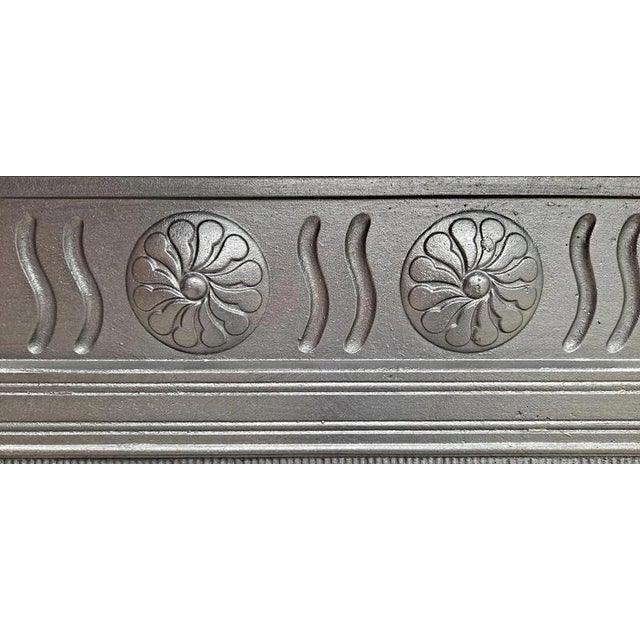Antique Victorian Cast Iron Fireplace Surround and Grate, 1800s For Sale - Image 12 of 14