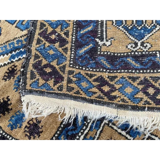 Small Baluch Afghan Prayer Rug For Sale - Image 9 of 11