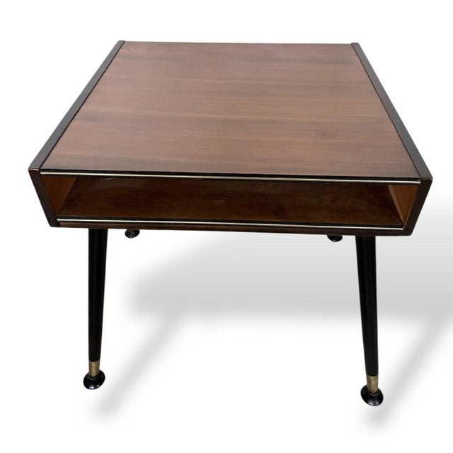 Vintage Atomic Teak Bedside Table, 1960s For Sale - Image 4 of 9