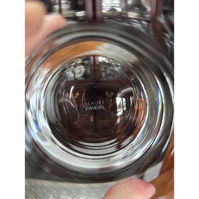 Mid 20th Century Mid 20th Century Schott Zwiesel Double Old Fashioned Whisky/Bourbon Glasses Tumblers - Set of 2 For Sale - Image 5 of 5
