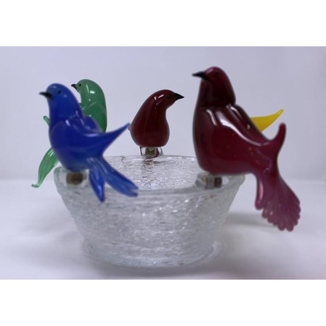 Wave Murano Glass Bird Bath by Wave Murano Glass Chairish