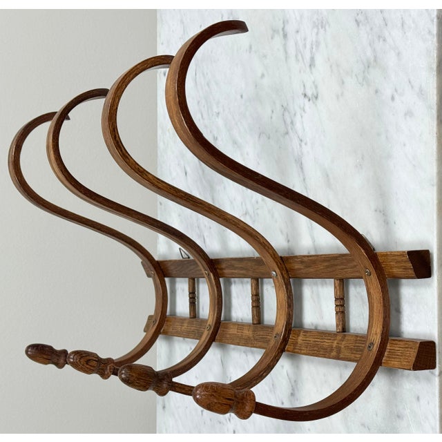 Spanish Vintage Spanish Style Bentwood Hat Rack Wall Hook For Sale - Image 3 of 6