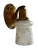 This pair of antique wall sconces will look great in any room of the house. Iridized wheel cut frosted glass on original...