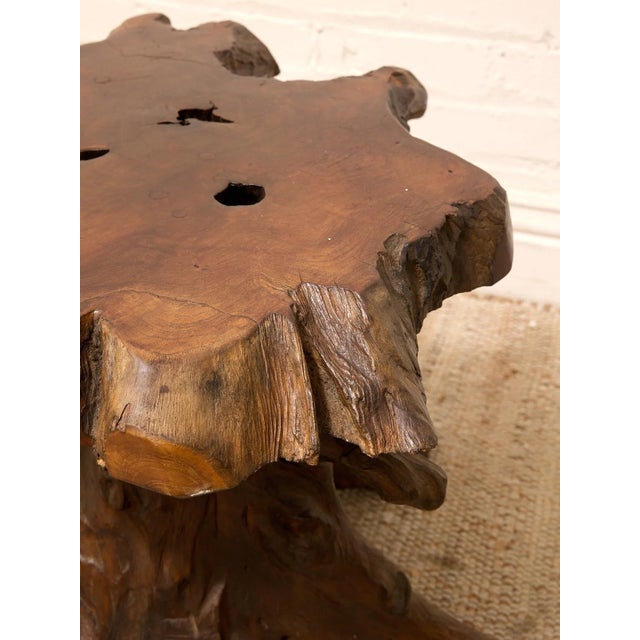 Mid 20th Century Splatted Vintage Side Table For Sale - Image 4 of 5