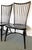 Late 20th Century Vintage High Swept Back Windsor Birdcage Chairs in Ebony Finish- A Pair For Sale - Image 5 of 18