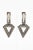 Vintage Hallmarked Diva Black Rhinestone Clip on Earrings, 1980's For Sale - Image 9 of 11