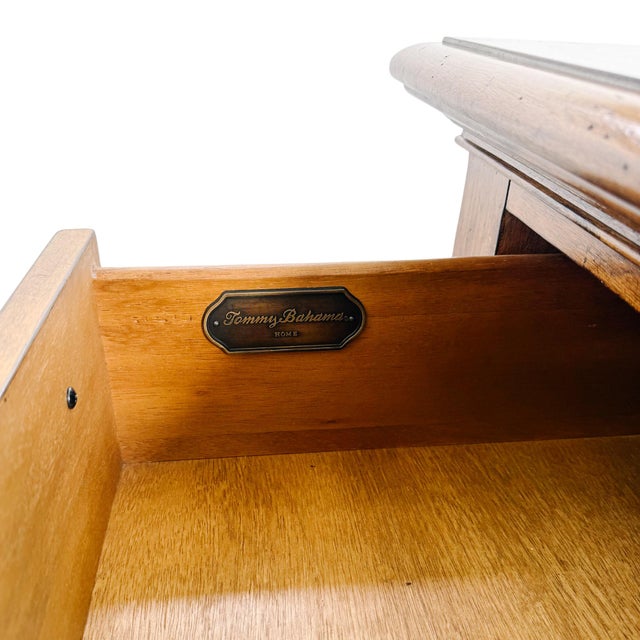 Tommy Bahama Home Tropical British Colonial Style Carved Console Table For Sale - Image 10 of 12