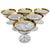 1940 Tiffin-Franciscan Gold Laurel Encrusted Rimmed Sherbet Glasses - Set of 12 For Sale - Image 4 of 6