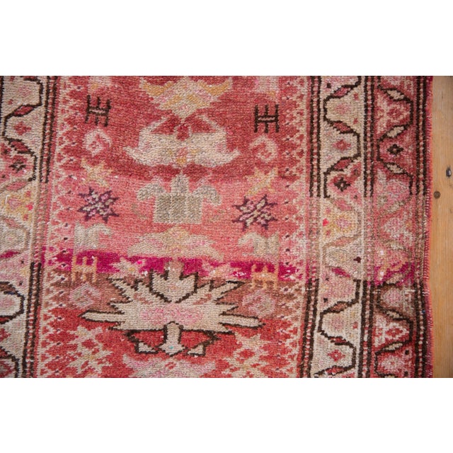 Shabby Chic Vintage Distressed Kurd Rug Runner - 3'1" X 13'3" For Sale - Image 3 of 10
