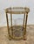 Hollywood Regency 1940s Brass Mid-Century Bar Trolley, in the Style of Maison Jansen For Sale - Image 3 of 8