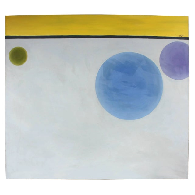 Modern Laura Lengyel Large Minimal Abstract Oil Painting, 2012 2012 For Sale - Image 3 of 3