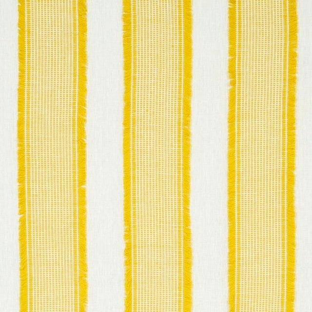 Sample - Schumacher Tulum Fabric Fabric in Yellow For Sale