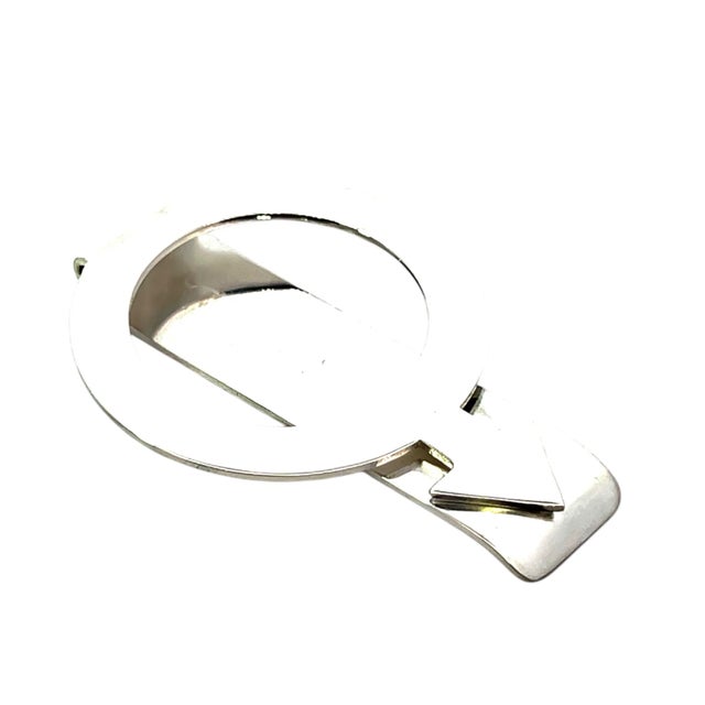 Tiffany and Co. Tiffany & Co Estate Circle Arrow Money Clip Sterling Silver For Sale - Image 4 of 10