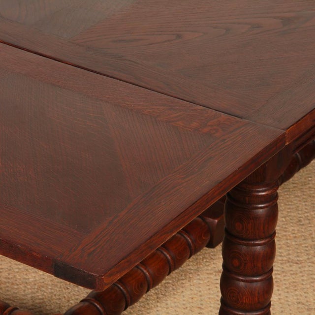 Wood French Extendable Dining Table, 1940s For Sale - Image 7 of 10