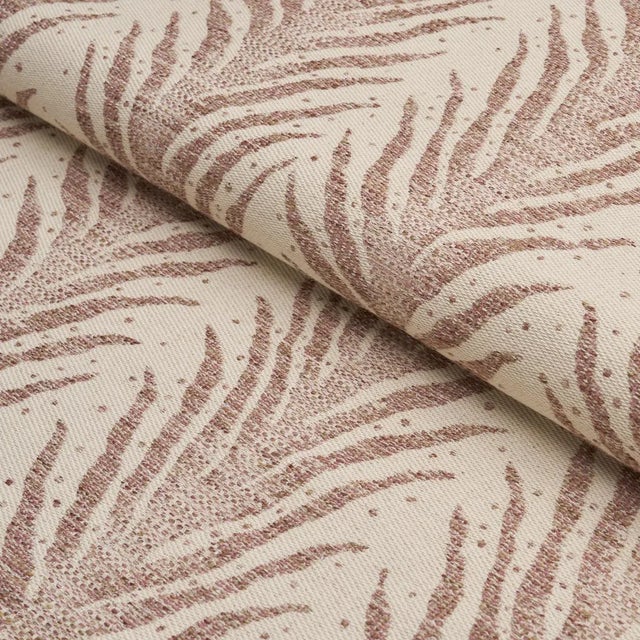 Schumacher SAMPLE - Schumacher x Celerie Kemble Creeping Fern Fabric In Mediterrean Spice For Sale - Image 4 of 4