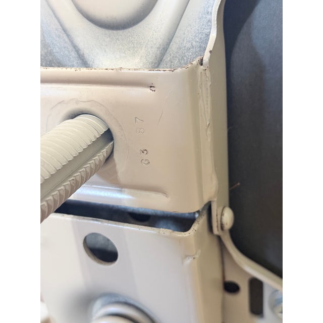 Taupe 1957 Mid-Century Industrial Adjustable Task Chair, American For Sale - Image 8 of 12