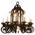 Vintage French Chandelier in Wrought Iron, 1920 For Sale - Image 15 of 15
