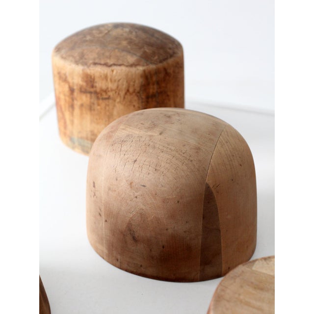 Collection of 8 Early 20th Century Wooden Millinery Hat Blocks For Sale - Image 16 of 17