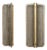 Curved Smoked Ribbed Murano Glass and Brass Wall Sconces, 2000, Set of 2 For Sale