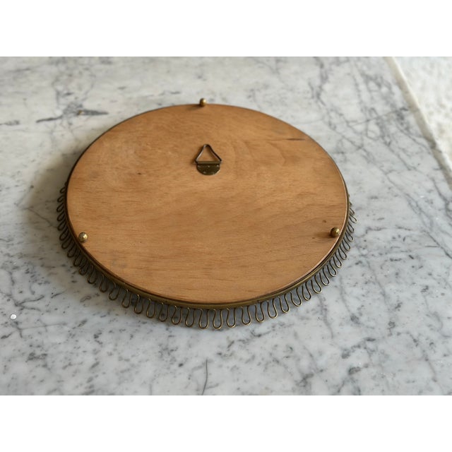 Vintage Brass Mirror with Ball Feet by Josef Frank for Svenskt Tenn, 1950s For Sale - Image 6 of 17