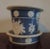 19th Century Early 19th Century English Neoclassical Spode Sprigged Flower Root Pot & Stand - 2 Pieces For Sale - Image 5 of 11