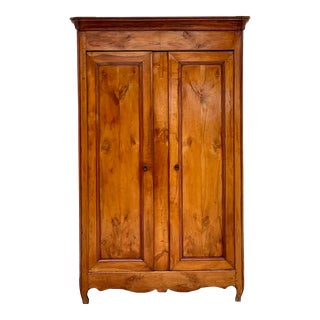 Vintage French Burl Wood Armoire For Sale