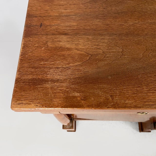 Brown 19th Century Empire Italian Bedside Tables in Wood, Set of 2 For Sale - Image 8 of 15