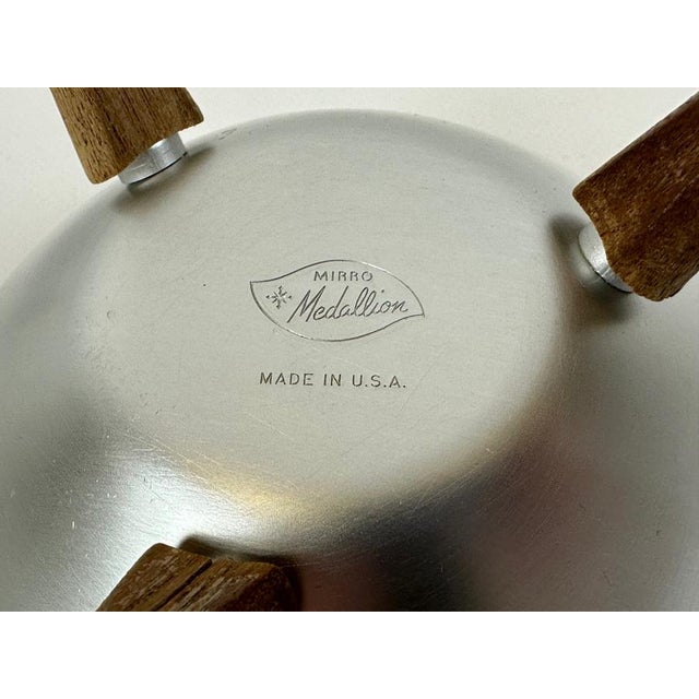 Mirro Medallion Tripod Serving Bowl with Lid, 1950s For Sale - Image 6 of 11