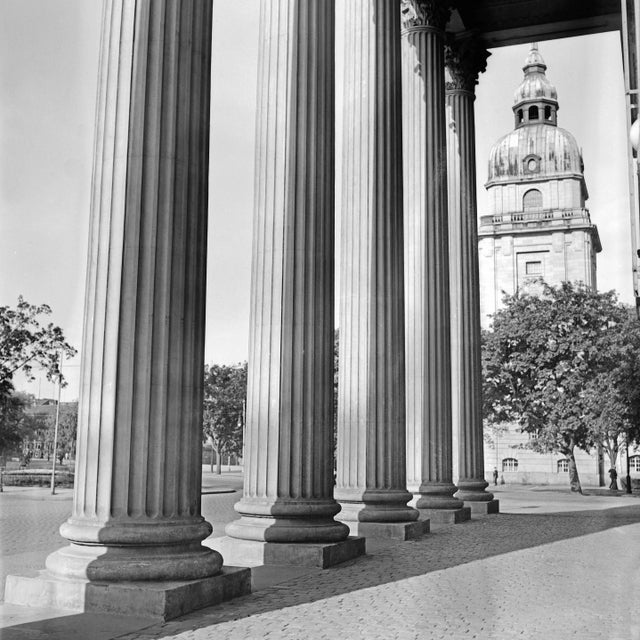 1930s Columns at Entrance of Darmstadt Theatre, Germany, 1938, Printed 2021 For Sale - Image 5 of 5