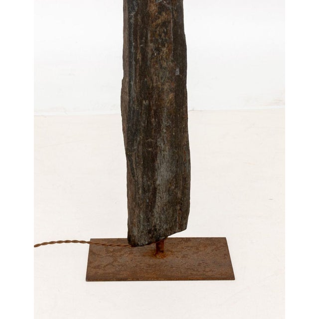 Late 20th Century Petrified Wood Floor Lamp For Sale - Image 5 of 6