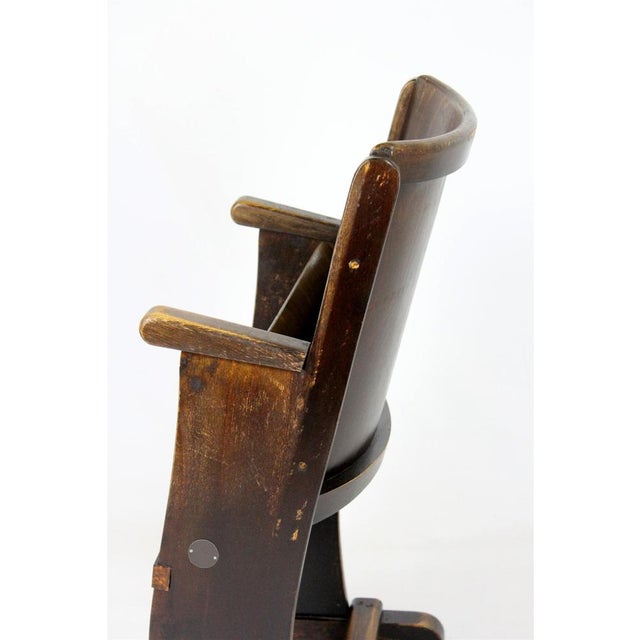 Mid-Century Modern Vintage Czech Cinema Chair in Wood from Ton, 1940s For Sale - Image 3 of 11