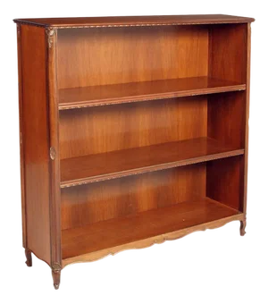 Open Bookcase in Neoclassical Carved Mahogany attributed to Bassanos Ebanistery, 1930s