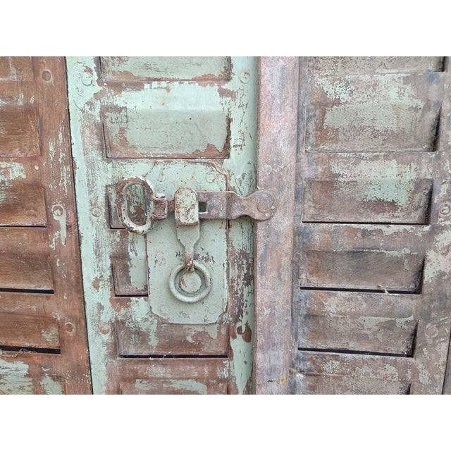 Antique Patinated Metal Shutters, 1920s, Set of 12 For Sale - Image 14 of 16