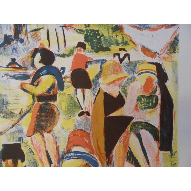 Modern François Desnoyer, Bord de rivière, Lithograph For Sale - Image 3 of 6