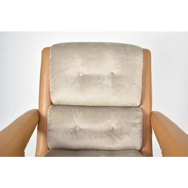 Camel French Lounge Chairs Attributed to Raphaël Raffel for Apelbaum, 1970s For Sale - Image 8 of 13