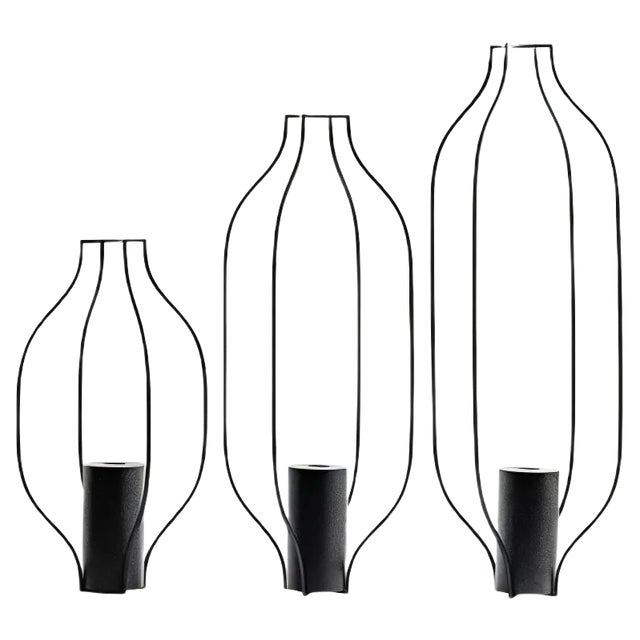 Etna 01 Vases by Martinelli Venezia Studio for Lithea, Set of 3 For Sale