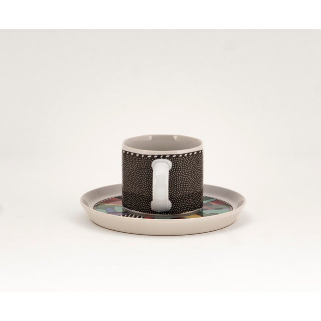 Postmodern Scenario Metropol Tea and Coffee Cup with Saucer from Rosenthal, 1990, Set of 2 For Sale - Image 3 of 9