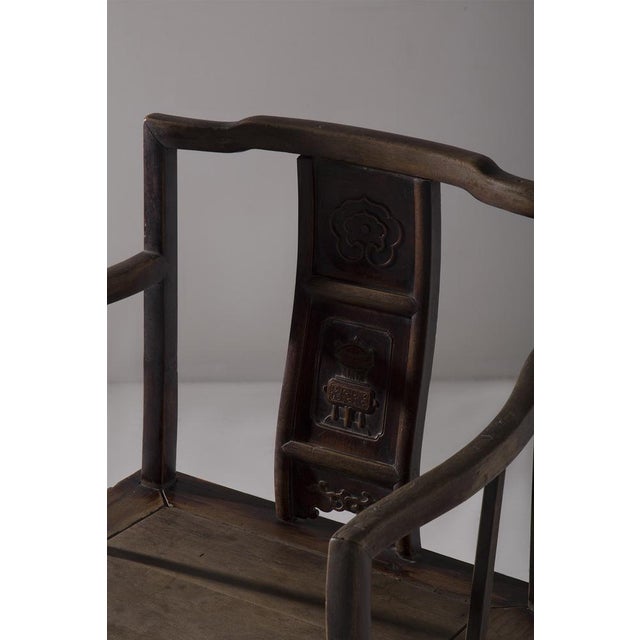1900 - 1909 Ming Traditional Chinese Chair, 1900s For Sale - Image 5 of 10
