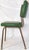 Restored Vintage Cosco Metal Chairs With Dark Sage Green Vinyl Upholstery For Sale - Image 12 of 15