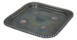 Antique 1876 Gorham Auditorium Hotel Chicago Silver Soldered Drink Serving Tray 6"