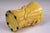 Japanese Antique Awaji Pottery Dragon Vase Brush Pot Yellow Japanese For Sale - Image 3 of 7