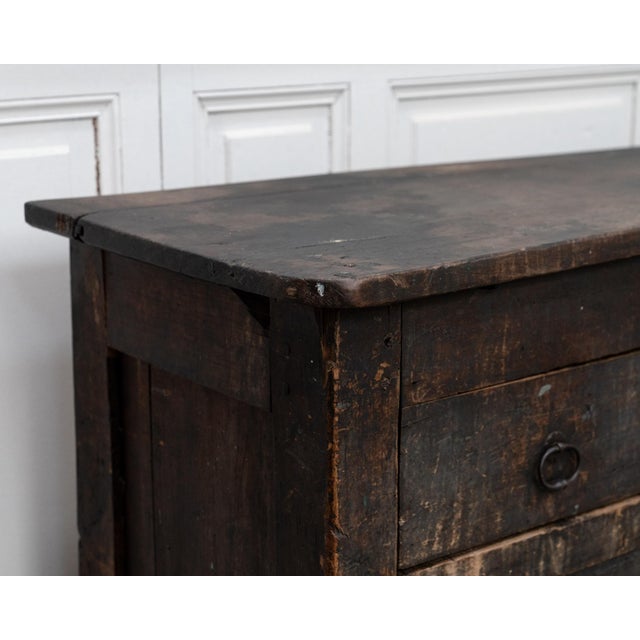 19th Century Primitive Chest of Drawers in Oak For Sale - Image 14 of 16